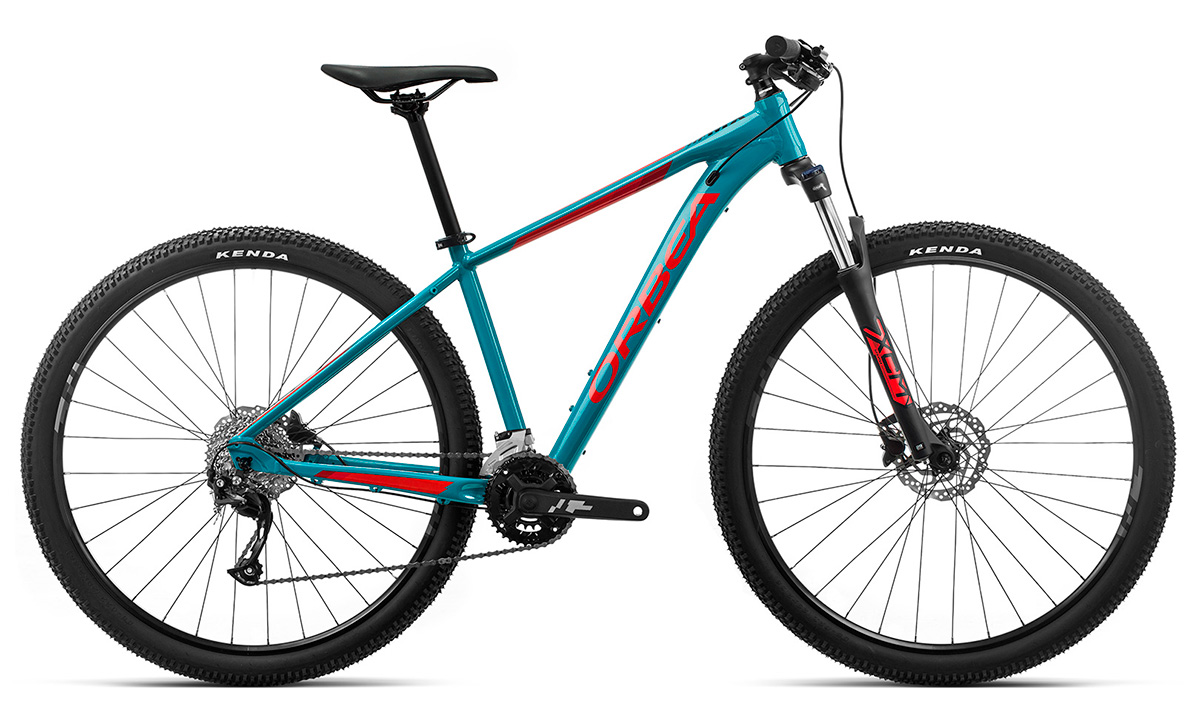 Фотографія Велосипед Orbea MX 27 40 (2020) 2020 Блакитно-червоний